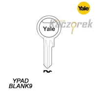Mieszkaniowy 102 - klucz surowy mosiężny - Yale YPADBLANK 9